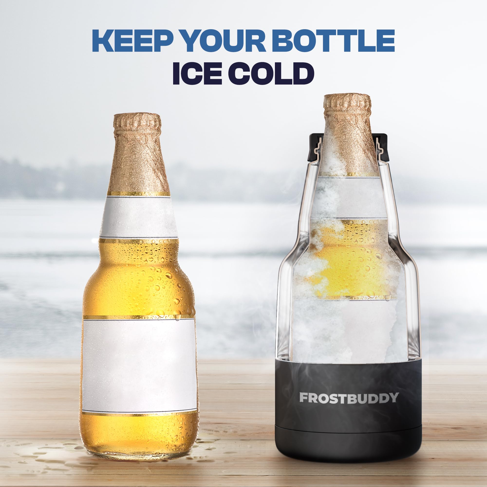 Frost Buddy Chubby Buddy fits 12oz Mexican beer bottles for ideal chilling