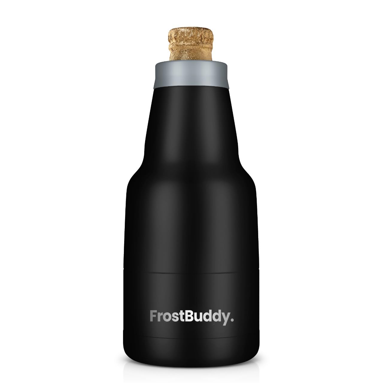 Frost Buddy Chubby Buddy black bottle cooler for Mexican beers on the beach, keeping drinks cold