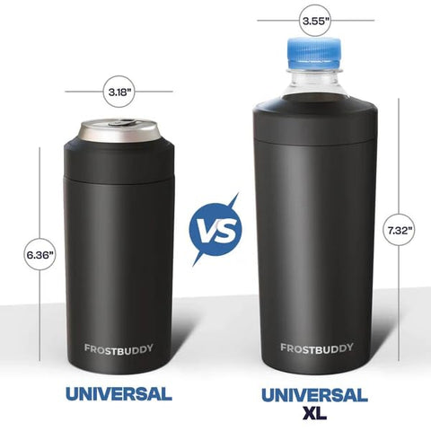 Frost Buddy Universal Buddy XL demonstrates all-size can compatibility.