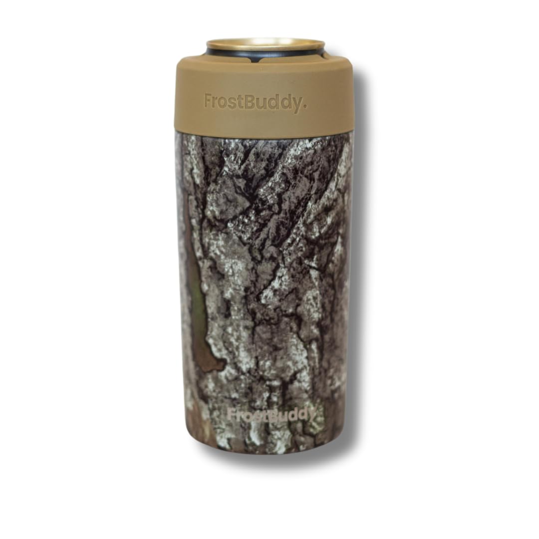 Stainless steel Frost Buddy resists condensation for a dry grip.