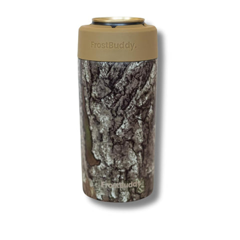 Stainless steel Frost Buddy resists condensation for a dry grip.