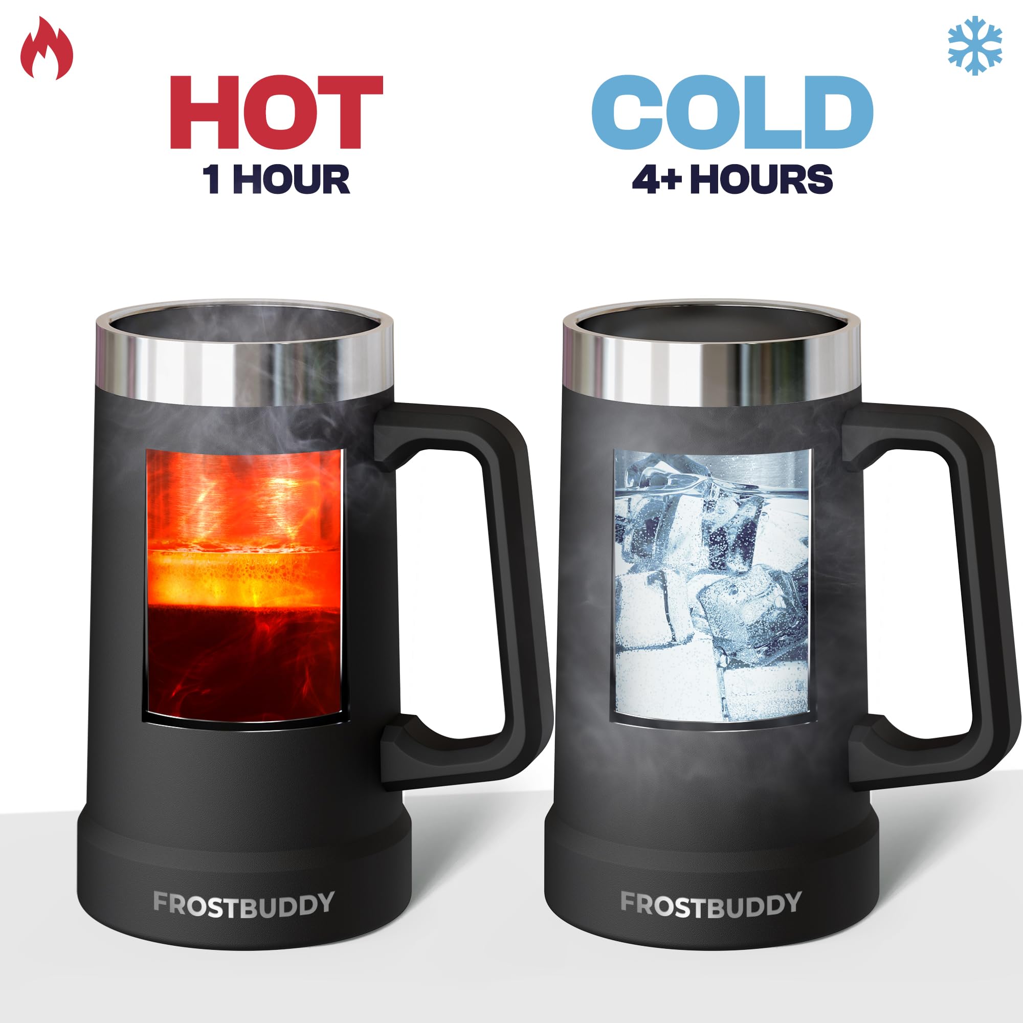 Frost Buddy Stein Buddy gift-ready packaging, appeals to beer lovers.