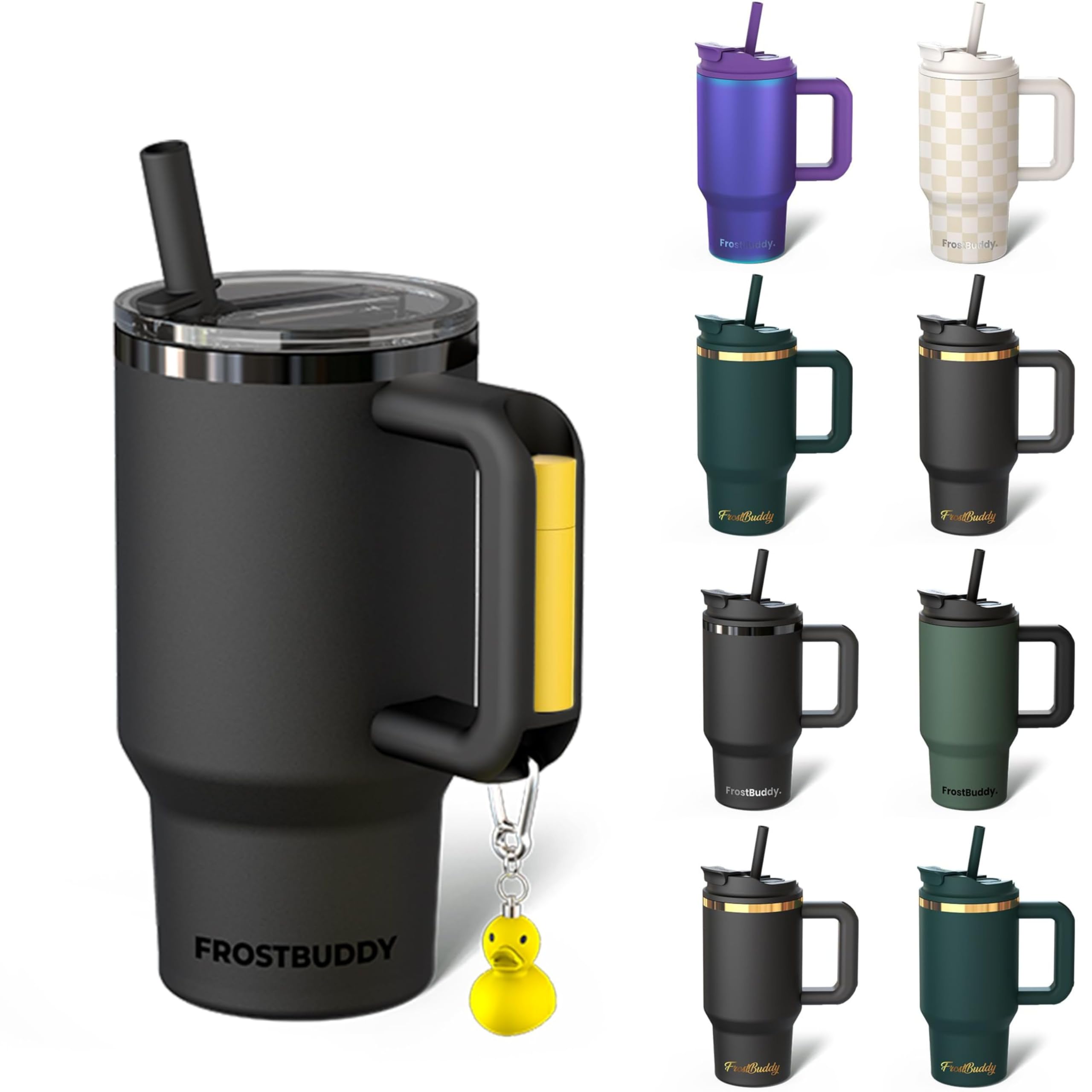 Frost Buddy Thicc Buddy 16oz insulated tumbler keeps beverages hot or cold longer.