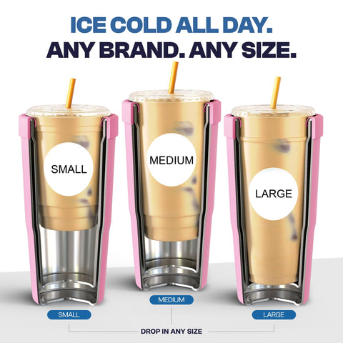Frost Buddy Togo Buddy 30oz fits most cup holders for easy carrying.