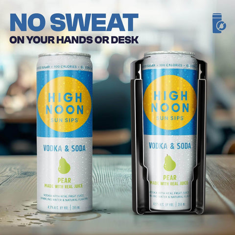 Frost Buddy universal can cooler transforms into a coffee mug with lid option.