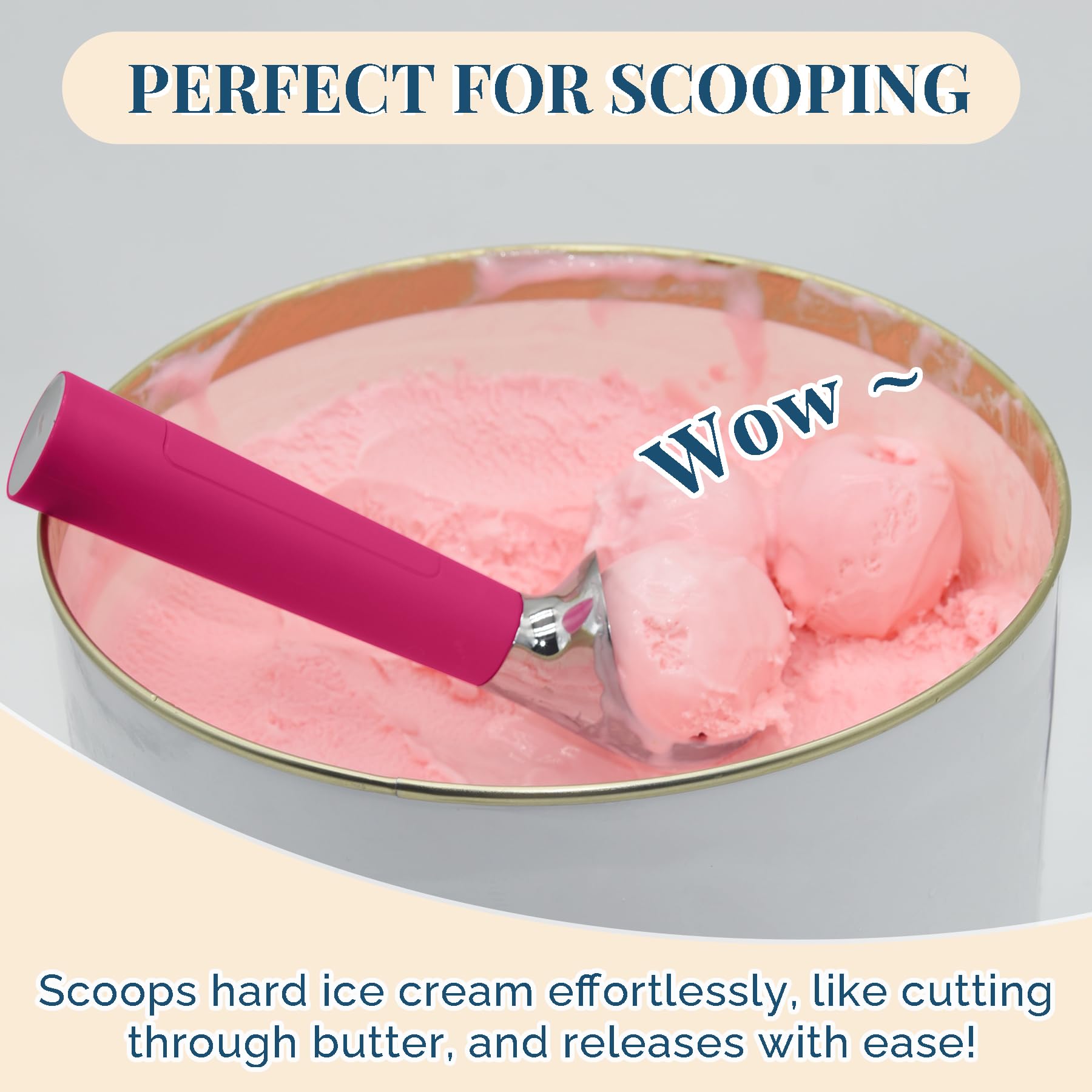 FrostJoy 158F heating enables easy scooping of hard ice cream