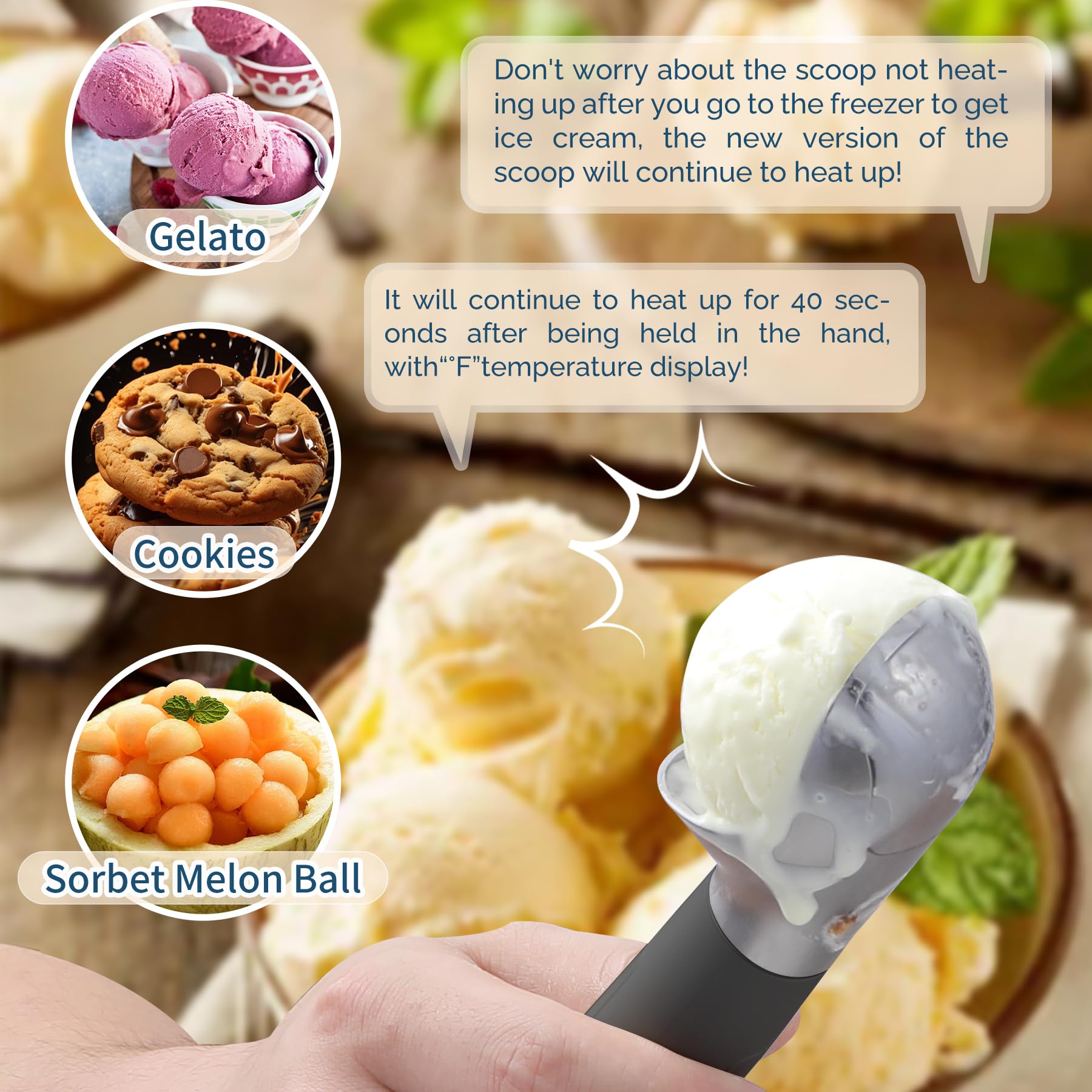 FrostJoy durable food-grade metal body stands up to frequent use