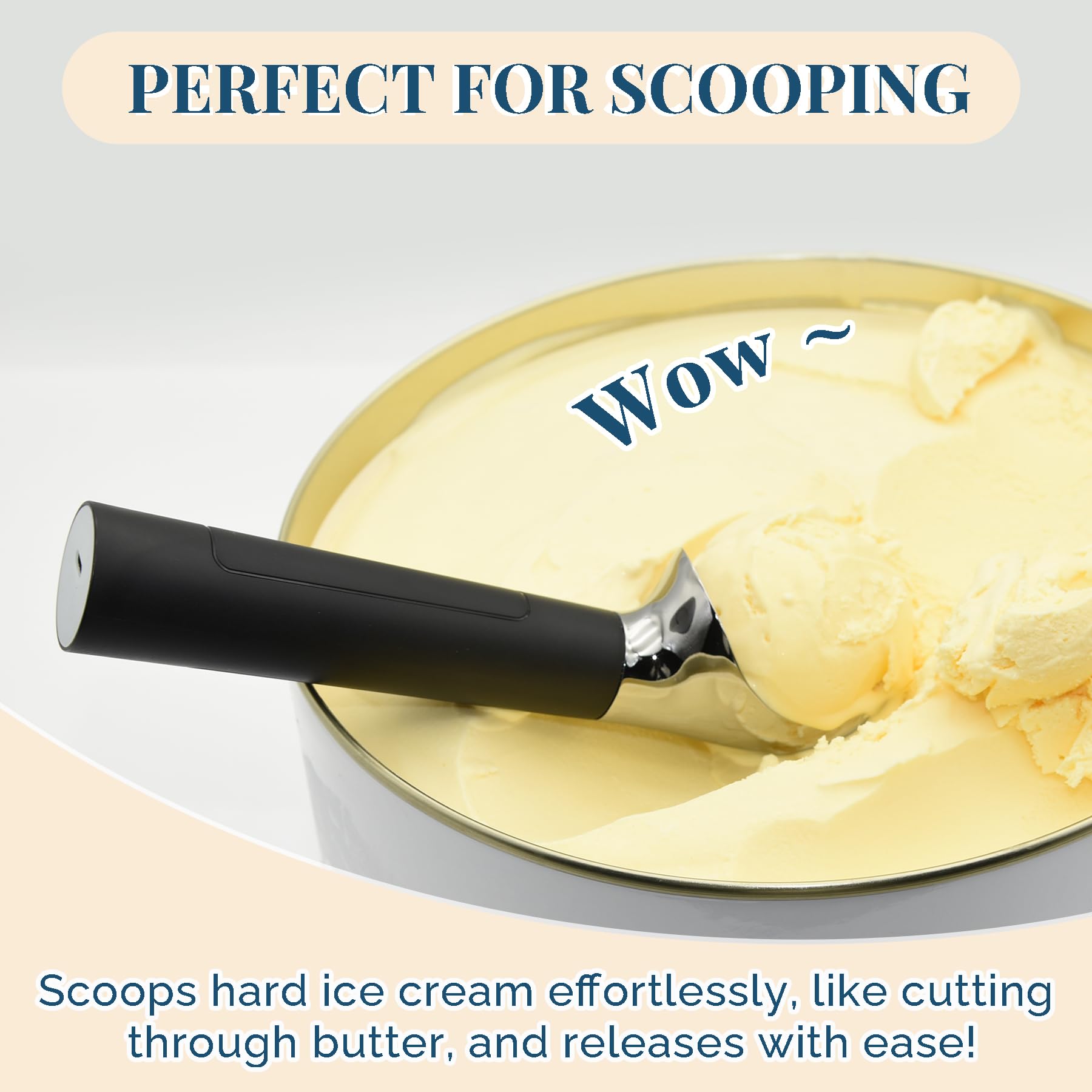 FrostJoy IP67 waterproof scoop is easy to clean under running water
