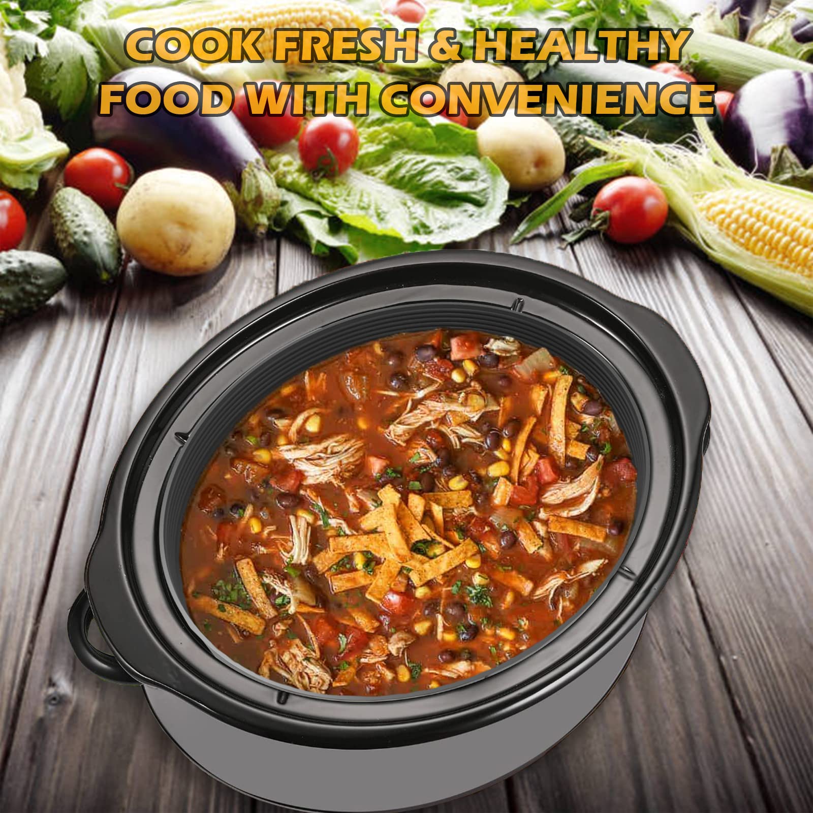 FROVEN extends slow cooker life by protecting the pot from stains