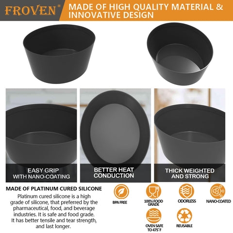 FROVEN reusable leakproof silicone liner offers heat resistance and odor-free results
