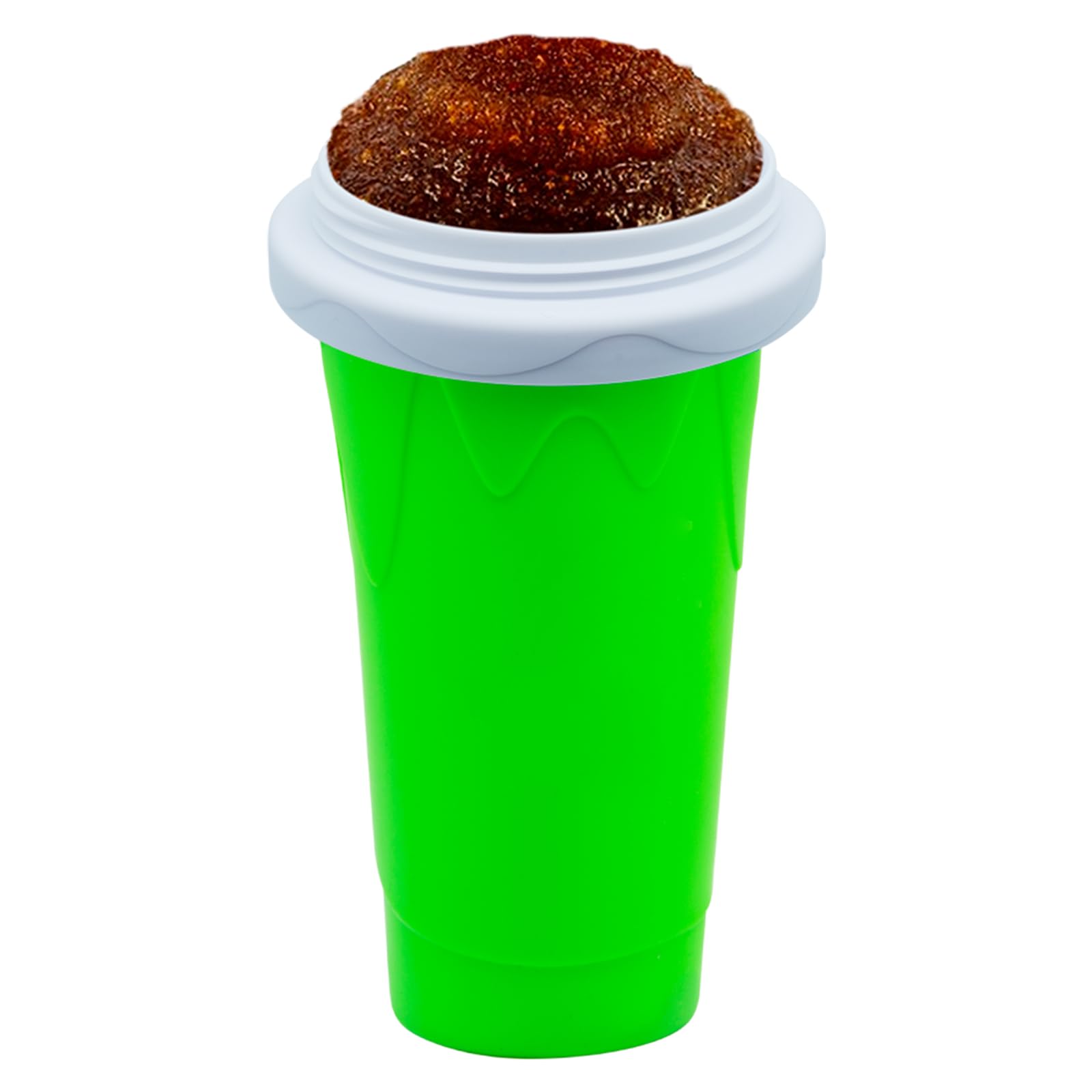 Lid and spoon of Frozen Magic Slushy Cup are top-rack dishwasher-safe.