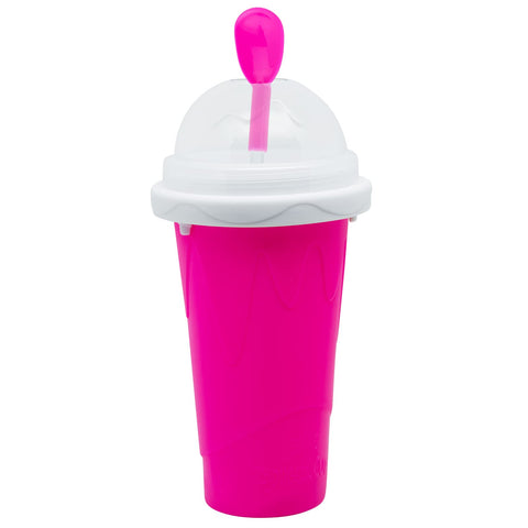 Frozen Magic Slushy Maker Cup freezer-ready insert speeds up homemade slushes.