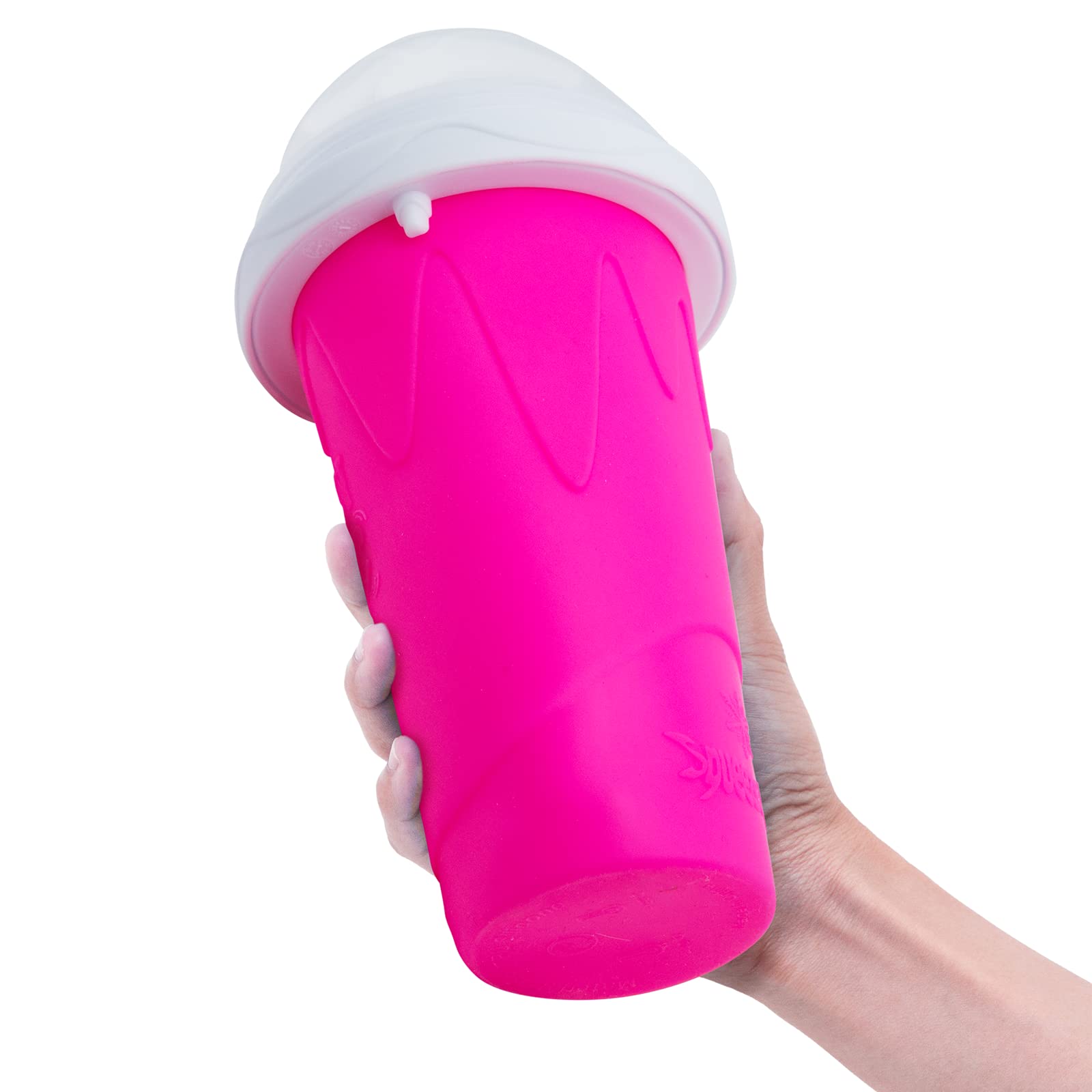 Frozen Magic Slushy Maker Cup spoon-straw combo simplifies slush enjoyment for kids.