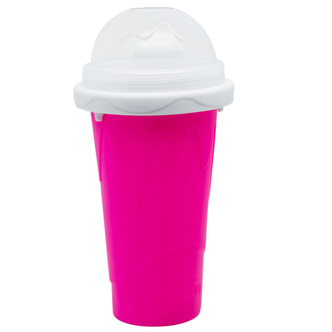 Frozen Magic Slushy Maker Cup silicone insert cools drinks without ice.