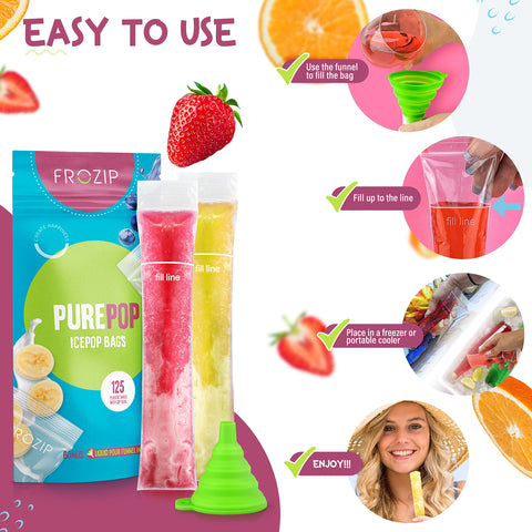 FROZIP on-the-go snacking solution keeps freezer organized and clean
