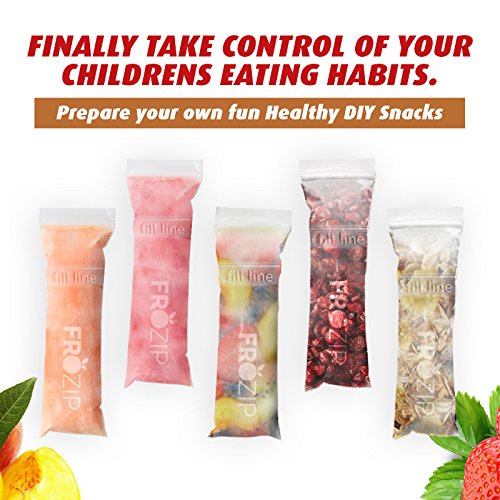 FROZIP yogurt sticks and juice pops for on-the-go snacking.