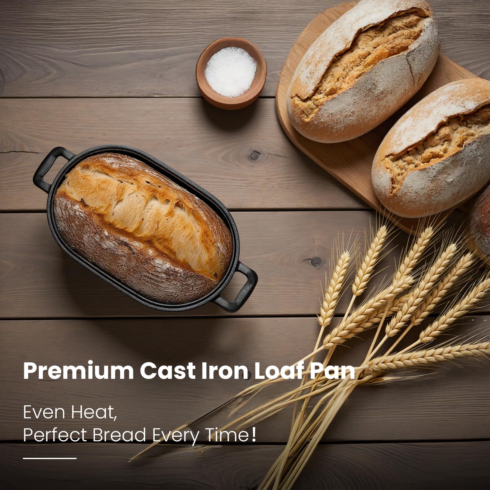 FRRLY pre-seasoned surface on loaf pan ready for baking