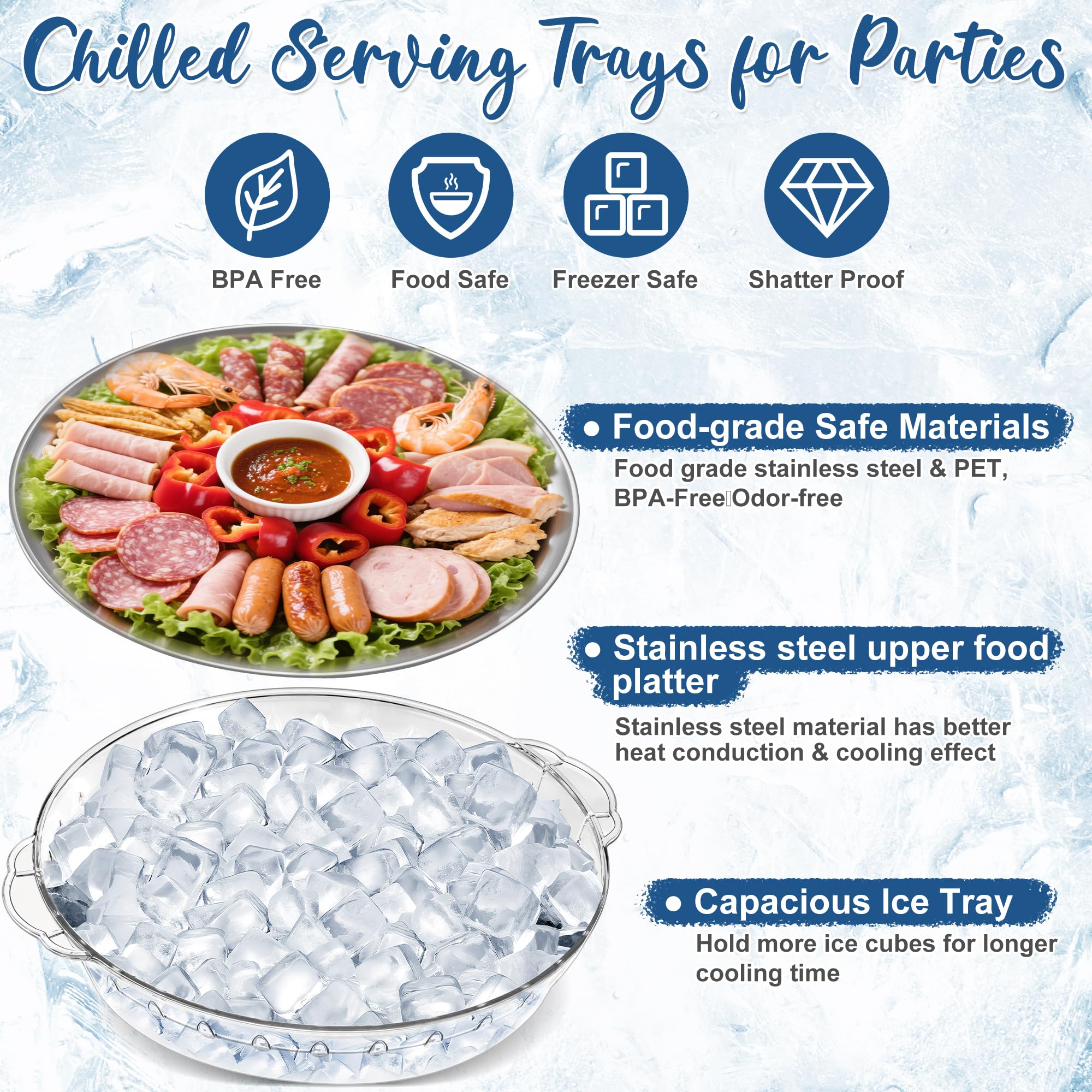FRUIID cold-keeping tray in action preserves freshness during gatherings.