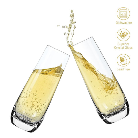 FrutPunch dishwasher-safe glasses ensure easy cleanup after celebrations.