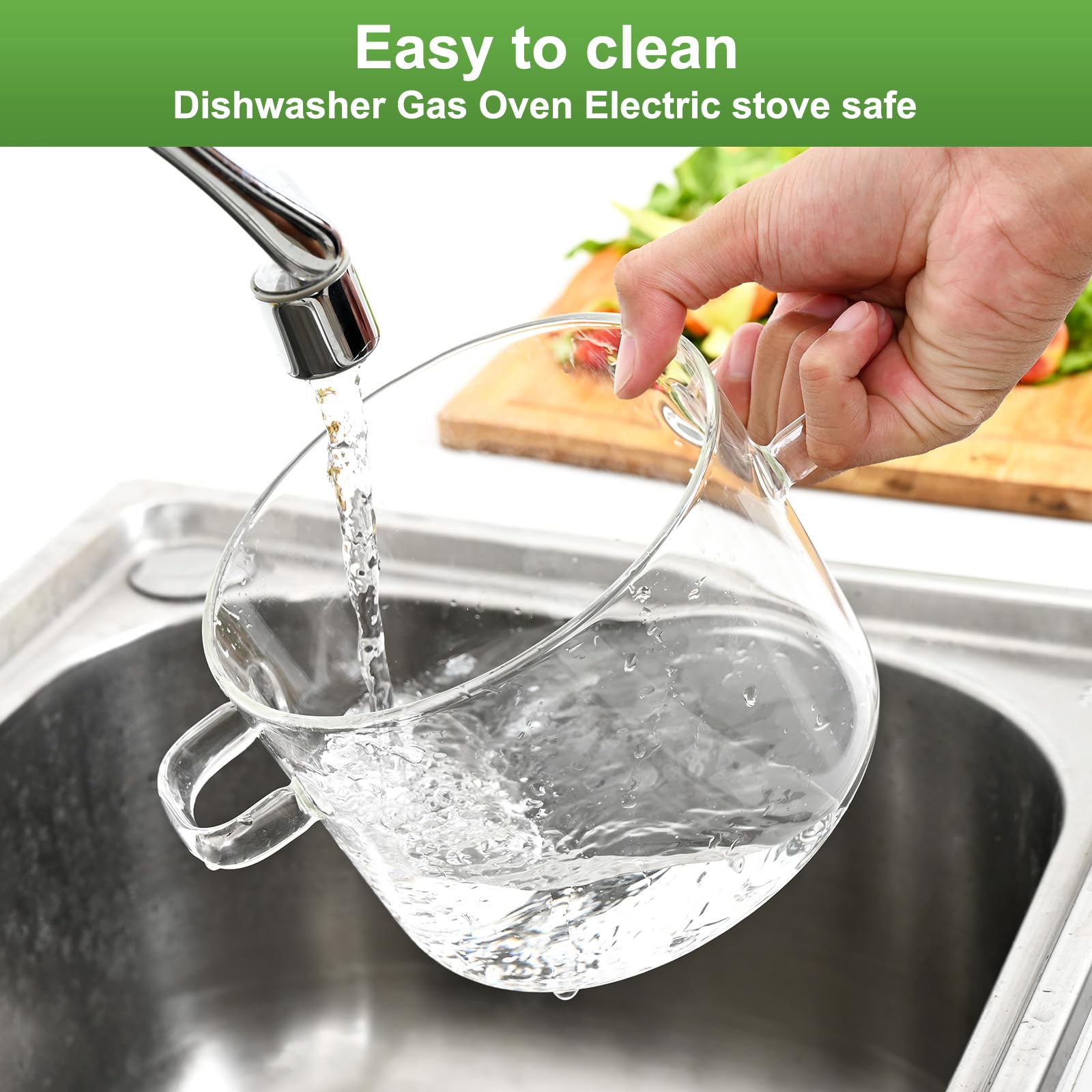 FrutPunch borosilicate glass withstands heat for reliable stovetop cooking