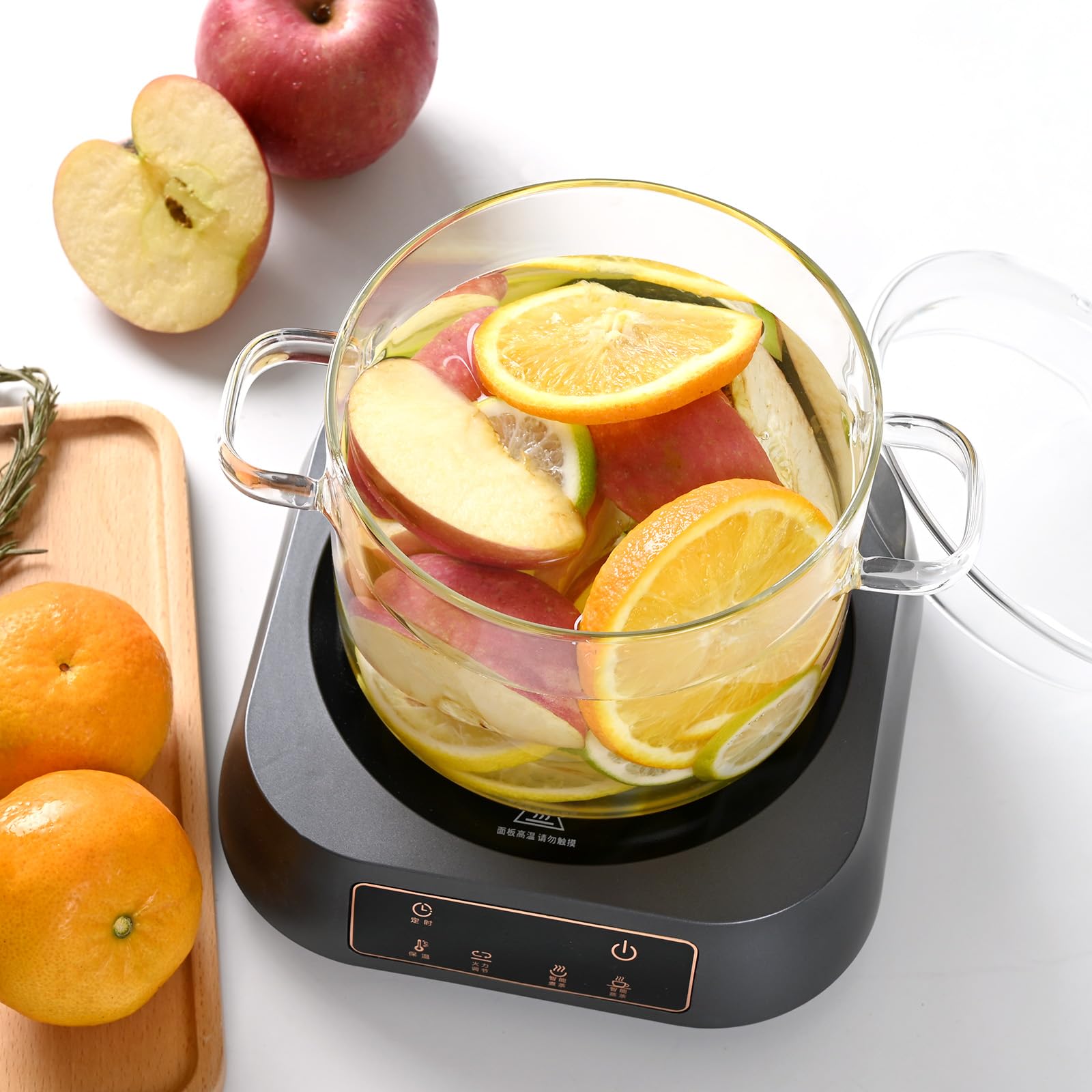 FrutPunch pot ideal for pasta, soup, tea, and milk heating