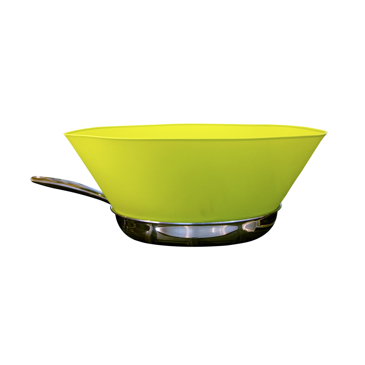 Frywall 12 Inch Large Green Splatter Guard on pan to reduce mess
