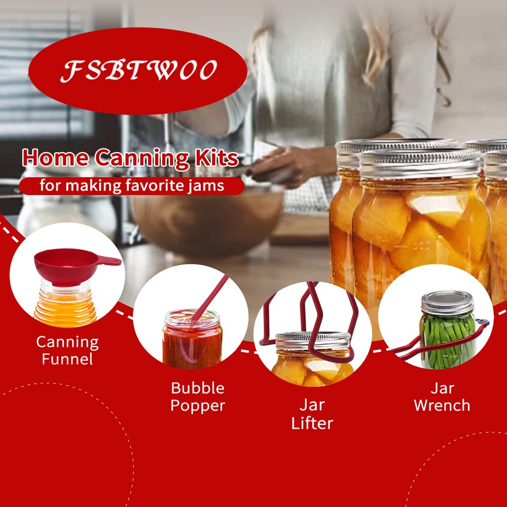 FSBTWOO jar wrench securely tightens lids during canning.