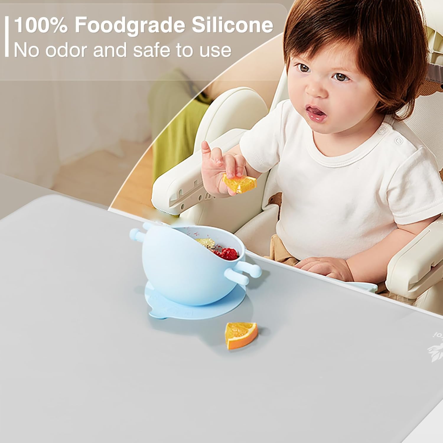 Fsdfskoi translucent mat rolls flat for compact storage.