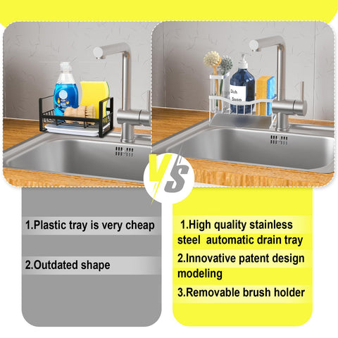 Fssvcd Maifan sink caddy anti-slip base prevents movement.