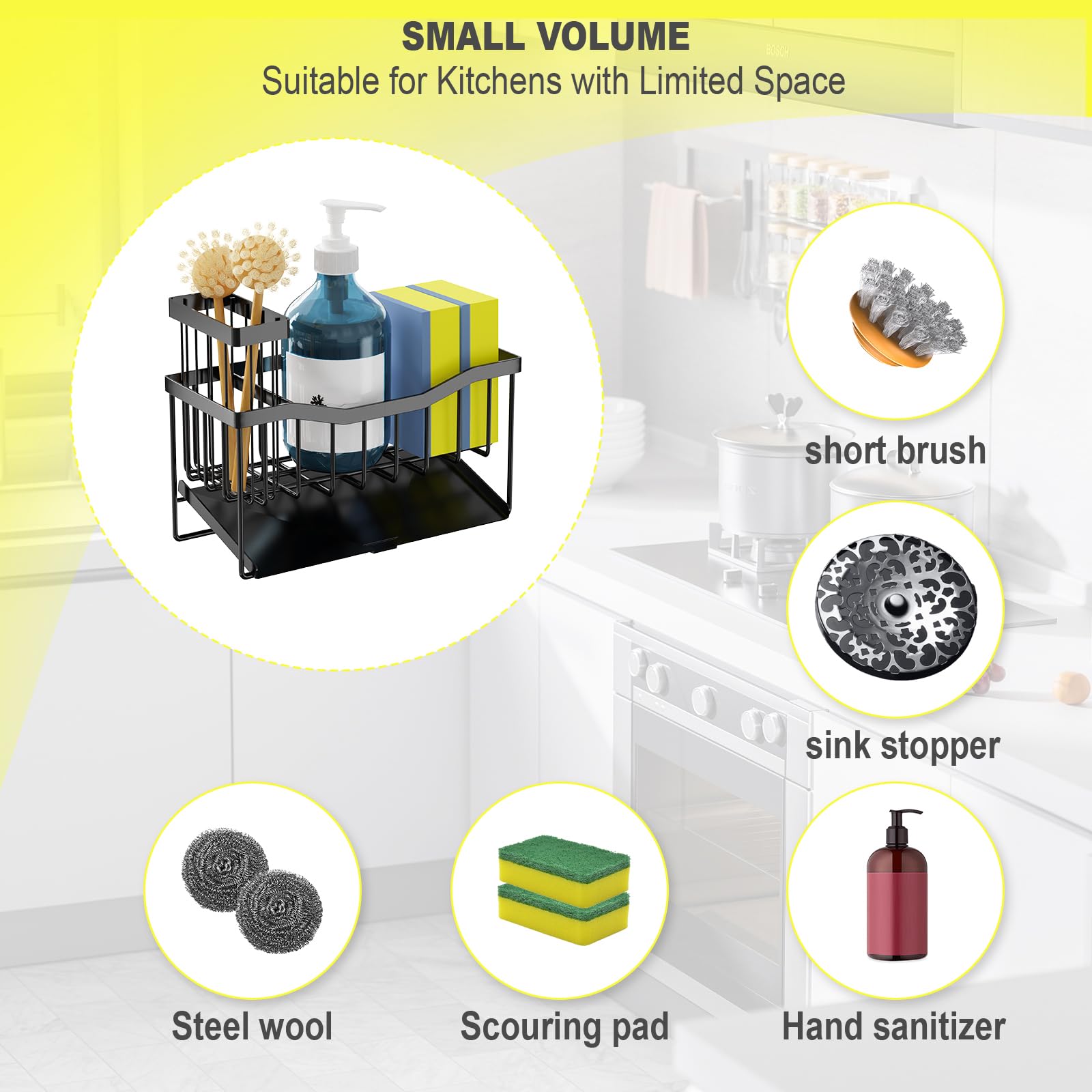 Fssvcd Maifan brush holder side view for clutter-free countertops.