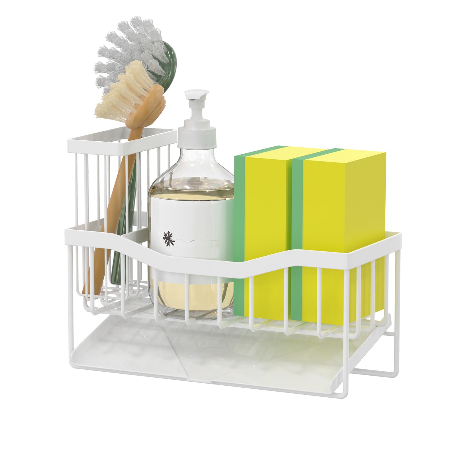 Fssvcd Maifan no-installation caddy suits bathrooms or counters.