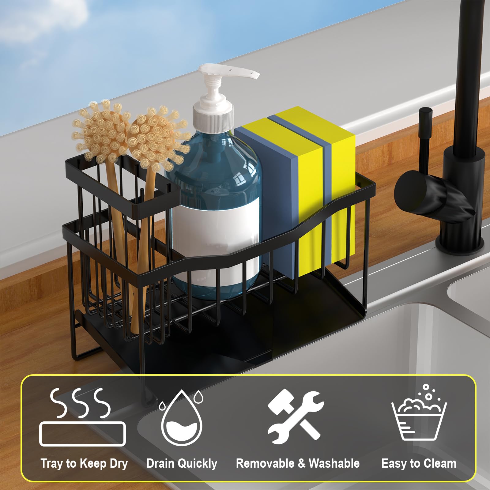 Fssvcd Maifan self-drain tray angled design speeds drainage.