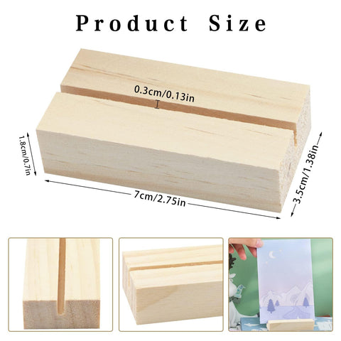 FSWCCK wood table number stand with sturdy, space-saving design