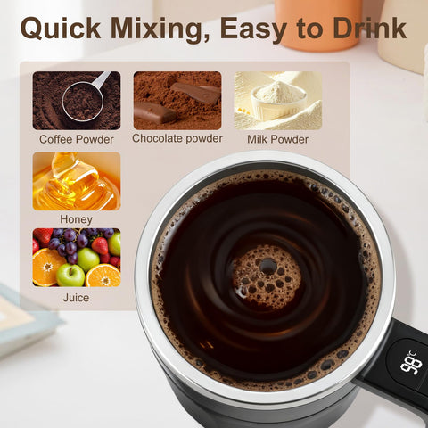 Ftutom mug handle displays real-time temperature for safe sipping