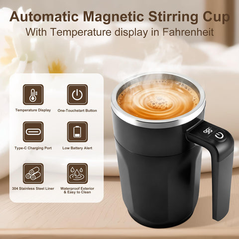 Ftutom USB charging self-stirring mug ready for travel charging