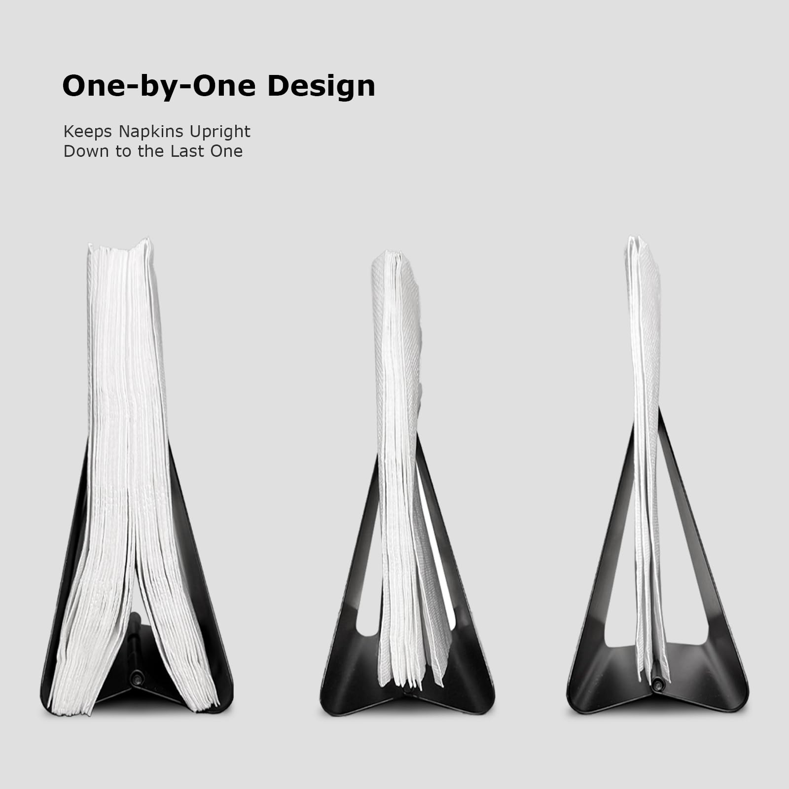 Fudontte keeps napkins within reach on counters, tables, or bars.