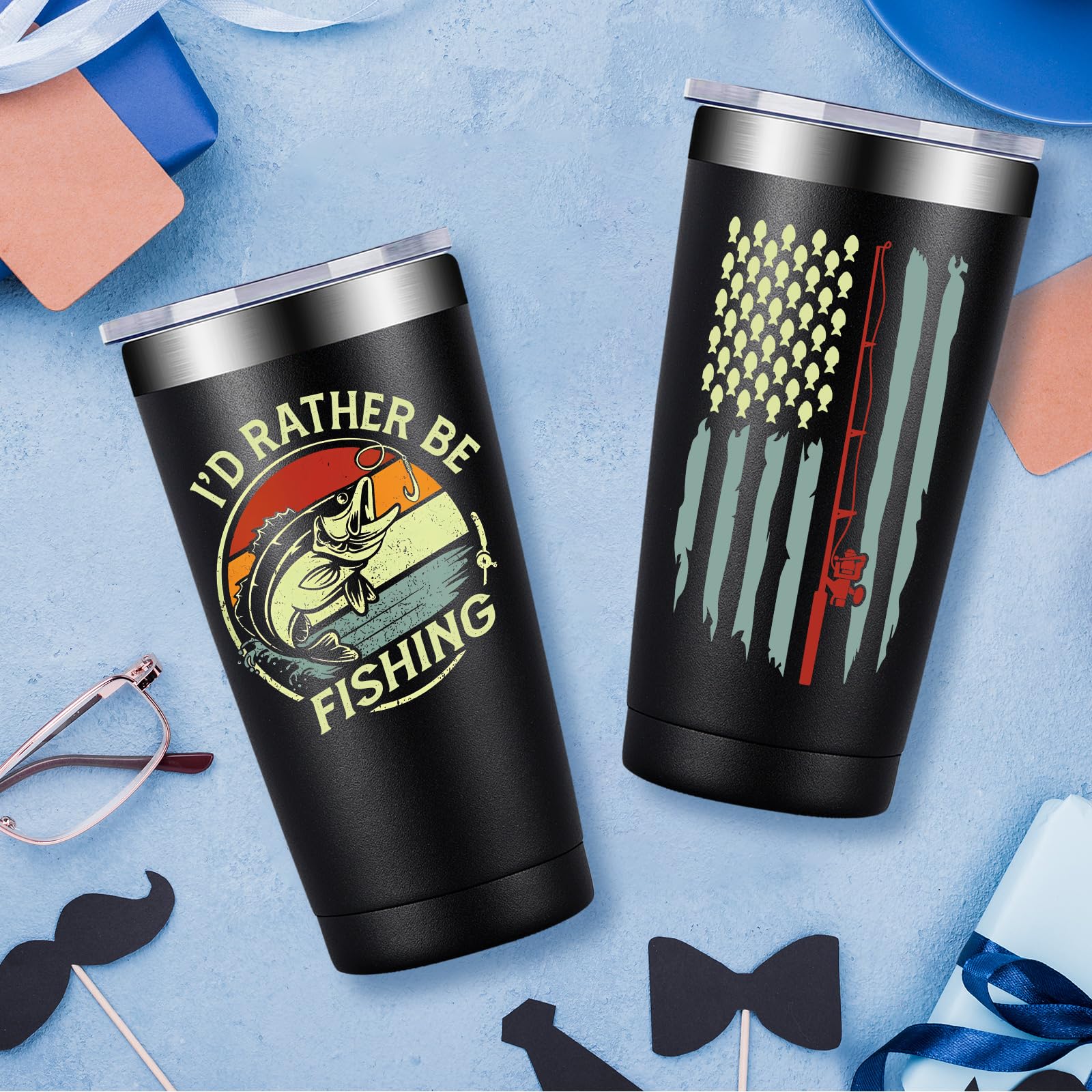 Fufandi double-wall stainless steel tumbler keeps beverages at optimal temperature.