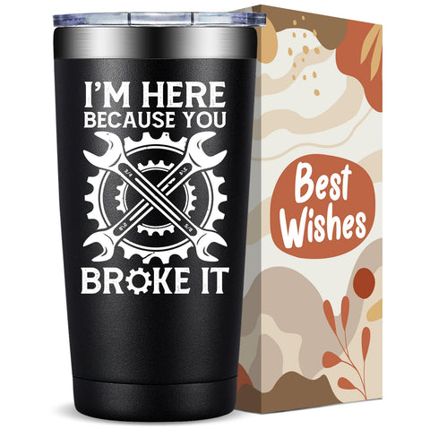 Fufandi 20oz tumbler front view shows premium steel and spill protection