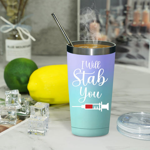 Fufandi nurse appreciation gift card accompanies tumbler for thoughtful nursing gifts