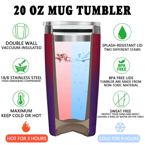 Fufandi nurse gifts tumbler desk scene with celebration theme