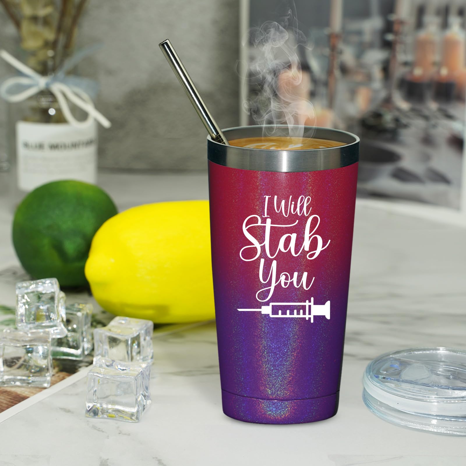 Fufandi nurse gifts tumbler insulated feature preserves drink temperature