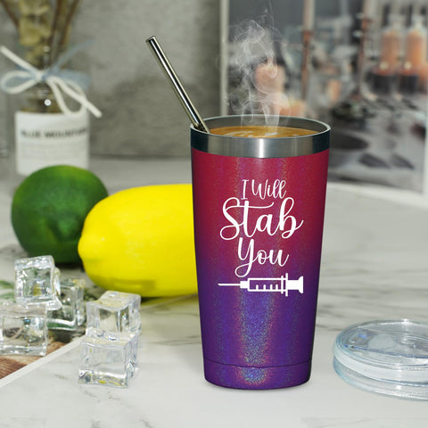 Fufandi nurse gifts tumbler insulated feature preserves drink temperature