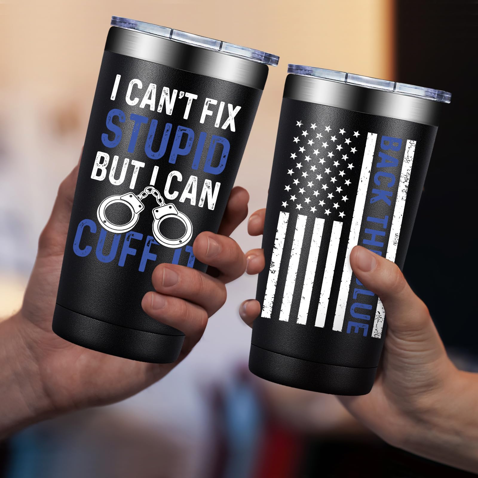 Fufandi insulated-core tumbler preserves beverage temperature for hours