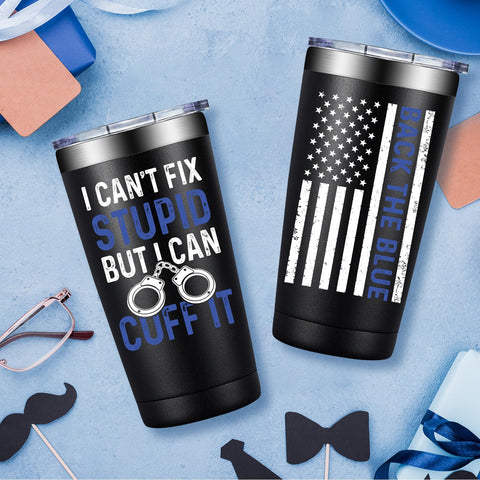 Fufandi tumbler side view with handle ideal for daily hydration