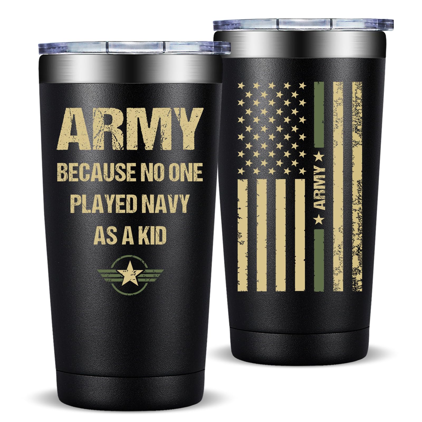 Fufandi Veteran Tumbler 20oz shown for everyday use and portability