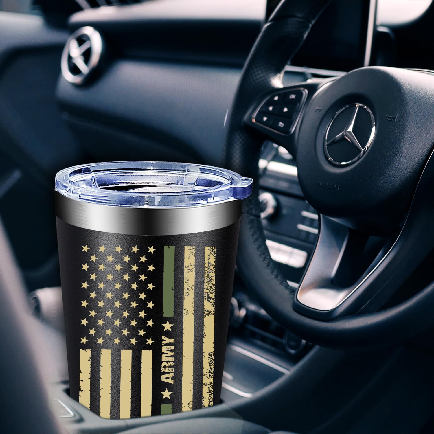 Everyday use with the Fufandi veteran tumbler for on-the-go beverages