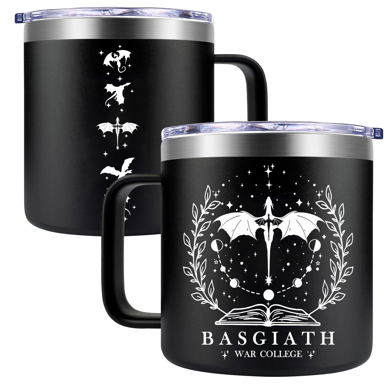 Fufendio Fourth Wing mug with dragon design for cozy fantasy reading sessions