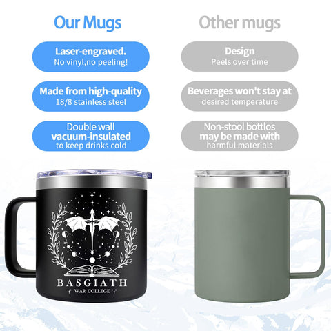 Fufendio Fourth Wing mug as a fantasy gift for book lovers