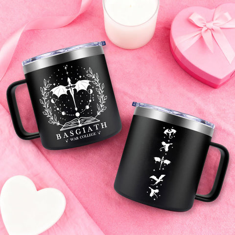 Fufendio Fourth Wing mug made of durable stainless steel for daily use