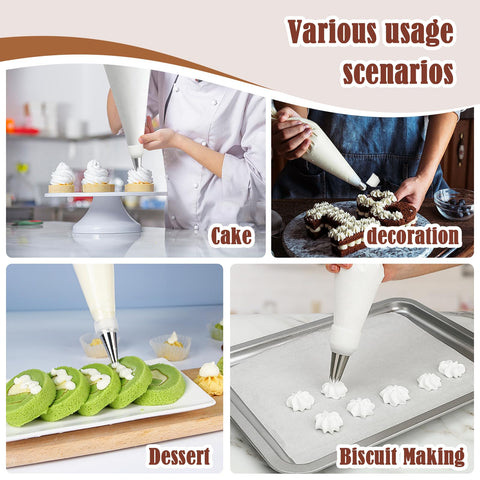 FUGVBB assorted piping tips enable versatile decorations on cakes and desserts.